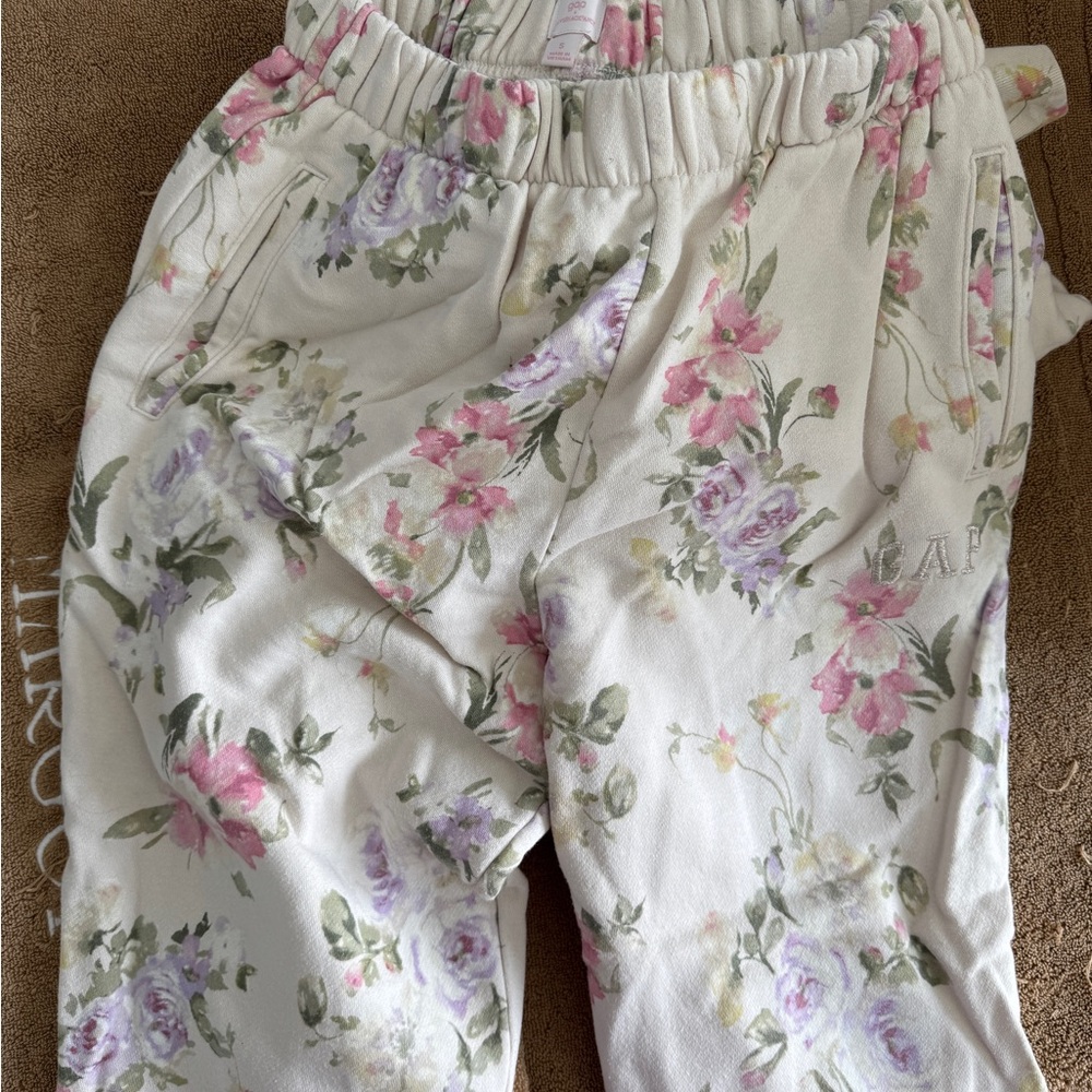 GAP & Love Shack Fancy Floral Joggers